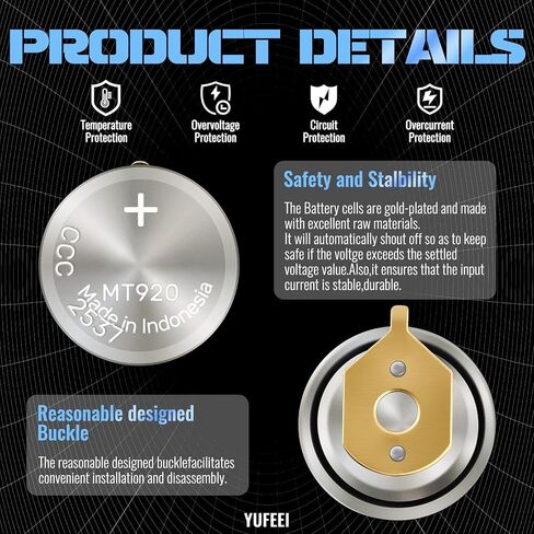 295-5600 Watch Battery Compatible with Citizen Eco-Drive 295-5600/MT920 Fits ​C650, E810, E811, 7821, B620 Sealed Capacitor Rechargeable Battery (295-5600 Battery) in Kuwait