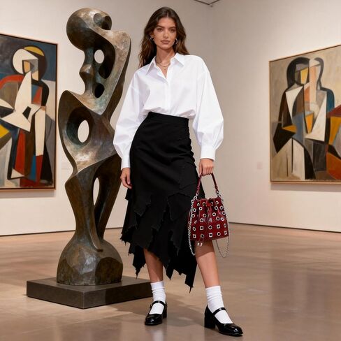 حقيبة كروس للنساء، حقيبة يد كلاسيكية، حقيبة دلو ذات سعة كبيرة، حقيبة حمل مناسبة للمناسبات المهمة، العمل، السفر (أحمر) in Kuwait