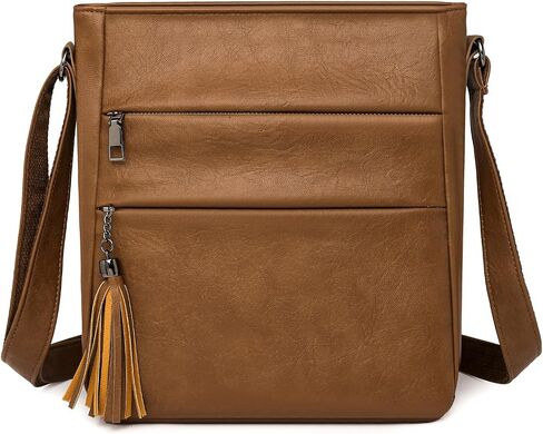 Crossbody Purses for Women, Multi Pocket Casual Shoulder Bag with Tassel and Adjustable Strap in Saudi Arabia
