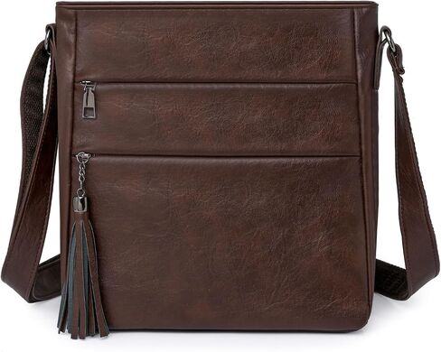 Crossbody Purses for Women, Multi Pocket Casual Shoulder Bag with Tassel and Adjustable Strap in Saudi Arabia