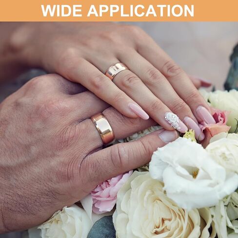 MECCANIXITY Stainless Steel Ring, Plain Ring Blanks Matte Brushed Wedding Bends for Men Women in Kuwait