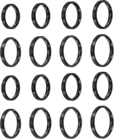 MECCANIXITY Stainless Steel Ring, Plain Ring Blanks Matte Brushed Wedding Bends for Men Women in Kuwait