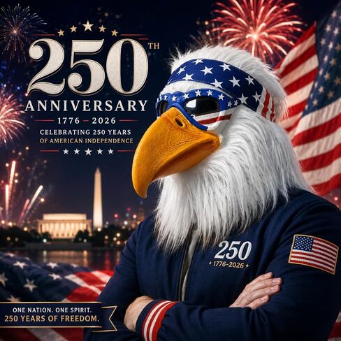 Realistic full-head latex eagle mask with white faux fur, bright yellow beak, and American flag-style headband, suitable for parties, cosplay, Halloween, and themed events. in Kuwait