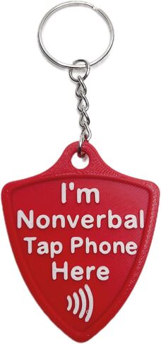 Silent Shield NFC Emergency ID Keychain, Nonverbal Communication Keychain, Tap Phone Medical & Contact Info in Kuwait