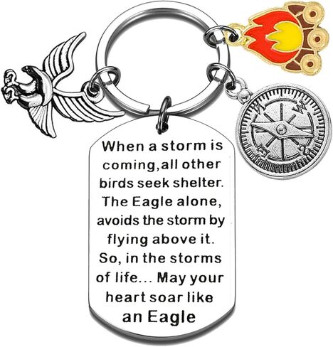 Eagles Gifts Scout Leader Keychain for Christmas Graduation Retirement Inspirational Gifts for Eagles Scout Sco-T Troop Leader Scoutmaster Women Men BFF Camping Keyring American Eagle Lover Jewelry in Kuwait