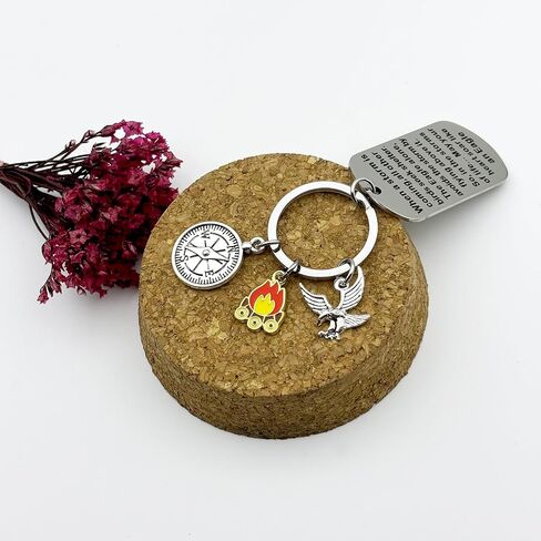 Eagles Gifts Scout Leader Keychain for Christmas Graduation Retirement Inspirational Gifts for Eagles Scout Sco-T Troop Leader Scoutmaster Women Men BFF Camping Keyring American Eagle Lover Jewelry in Kuwait