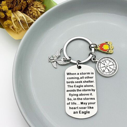 Eagles Gifts Scout Leader Keychain for Christmas Graduation Retirement Inspirational Gifts for Eagles Scout Sco-T Troop Leader Scoutmaster Women Men BFF Camping Keyring American Eagle Lover Jewelry in Kuwait