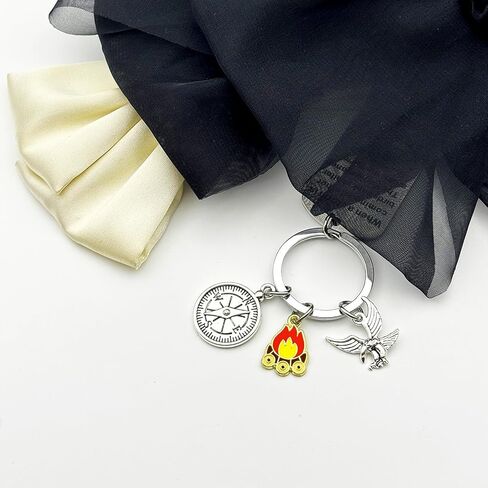 Eagles Gifts Scout Leader Keychain for Christmas Graduation Retirement Inspirational Gifts for Eagles Scout Sco-T Troop Leader Scoutmaster Women Men BFF Camping Keyring American Eagle Lover Jewelry in Kuwait