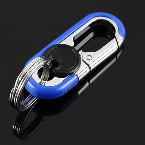 Metal Car Key Chain, Carabiner Key Ring Clip Organizer Keychain Keyring Accessories for Men and Women, Orange in Kuwait