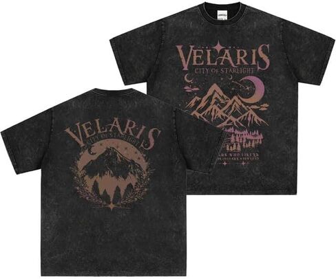 Bellelement Acotar Velaris 2 Sided T-Shirts City of Starlight Book Lover Tee in Saudi Arabia