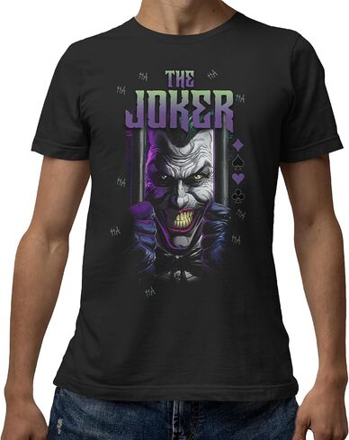 Batman Dark Knight The Joker Arkham Asylum Behind Bars Casual Unisex Adult Men’s and Women’s Short Sleeve T-Shirt in Kuwait