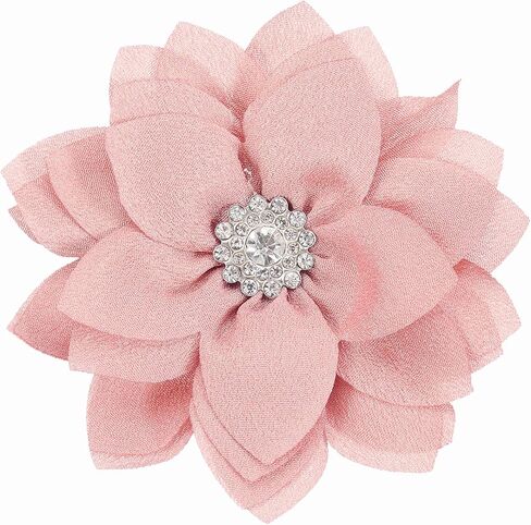 PATIKIL Elegant Flower Brooch Pin for Women, Fabric Flower Floral Crystal Brooch Lapel Pin for Wedding Party Gift Suit Clothes Hat Dress Coat Accessories in Kuwait