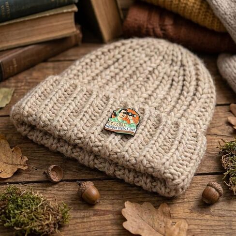 Retro Woman Pin - Funny Vintage Lady Attitude Enamel Pins Brooch with "Oh Look Nobody Gives a Shit" for Backpacks, Jackets, Hats. Sarcastic Housewife Brooches Gifts for Girls, Adults, Mother, Friends in Saudi Arabia