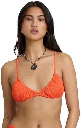 Billabong Women's Summer Hi Teagan Bralet Bikini Top, Hot Coral, M in Kuwait