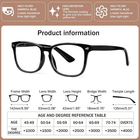 Reading Glasses for Women Men 3 Pack Blue Light Blocking Eye Glasses Spring Hinge Readers Computer Glasses in Kuwait