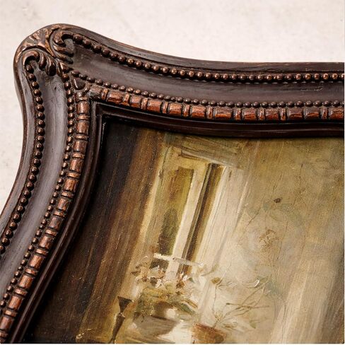 إطارات صور مزخرفة مقاس 8 × 10 - إطارات صور عتيقة فريدة مقاس 8 × 10، إطار عتيق مقاس 8 × 10 مع واجهة زجاجية لعرض الصور على سطح الطاولة والتعليق على الحائط، إطار مموج فاخر مقاس 8 × 10 (بني خشبي، 8 × 10) in Kuwait