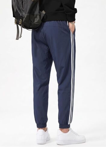 Safort Men's Sweatpants with Zipper Pockets Lightweight Tapered Joggers Athletic Workout with Cuffed 30"/32"/34" in Saudi Arabia