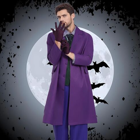 Seven piece men's purple windbreaker set Halloween Adult Costume for Party Cosplay in Saudi Arabia