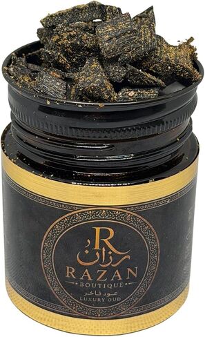 بخور العود الخاص بخور الخشب العربي الطبيعي مزيج عميق 100 جرام جرة عطر منزلي فاخر (مبسوس إقبال) in Kuwait