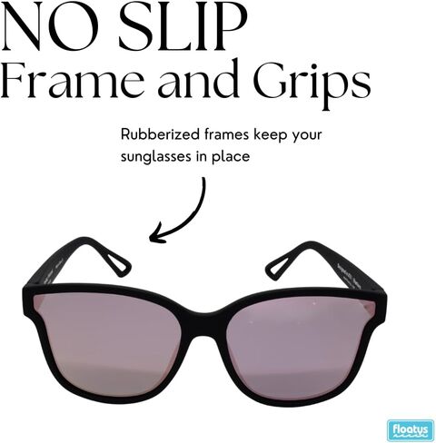 Blantons Floating Oversized Cat Eye Sunglasses | Rubberized Polarized Sunglasses for Women | Pool Beach Boating in Saudi Arabia