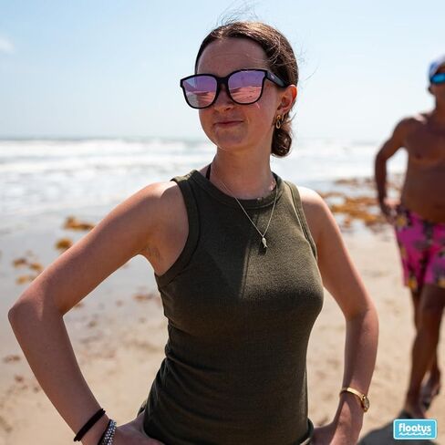 Blantons Floating Oversized Cat Eye Sunglasses | Rubberized Polarized Sunglasses for Women | Pool Beach Boating in Saudi Arabia