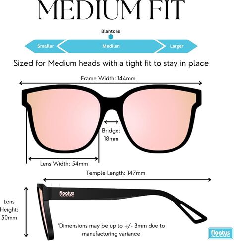 Blantons Floating Oversized Cat Eye Sunglasses | Rubberized Polarized Sunglasses for Women | Pool Beach Boating in Saudi Arabia