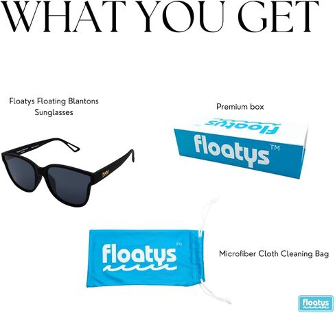 Blantons Floating Oversized Cat Eye Sunglasses | Rubberized Polarized Sunglasses for Women | Pool Beach Boating in Saudi Arabia