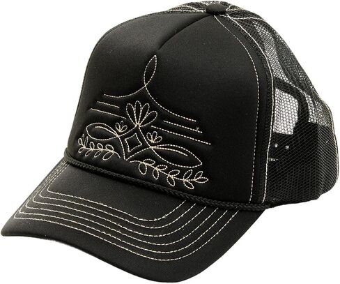 Shyanne Women's Women's Boot Stitch Ball Cap - SAHO24BC2-BLK One Size Black in Saudi Arabia