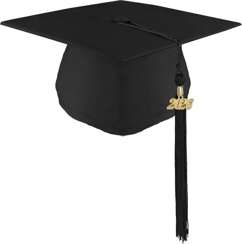 Unisex Adult Matte Graduation Cap with Tassel Adjustable Graduation Hat for High School College and Bachelor in Saudi Arabia