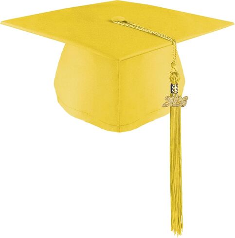 Unisex Adult Matte Graduation Cap with Tassel Adjustable Graduation Hat for High School College and Bachelor in Saudi Arabia