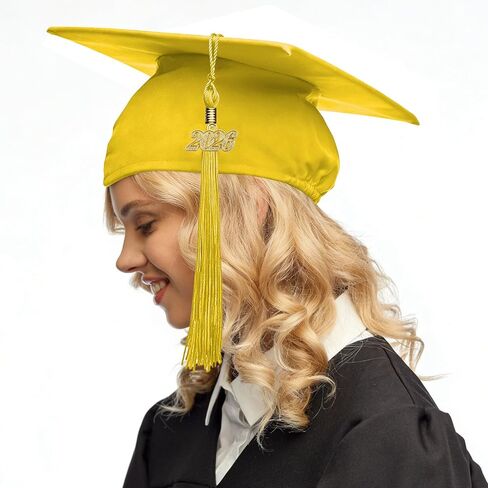 Unisex Adult Matte Graduation Cap with Tassel Adjustable Graduation Hat for High School College and Bachelor in Saudi Arabia