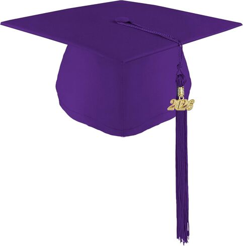 Unisex Adult Matte Graduation Cap with Tassel Adjustable Graduation Hat for High School College and Bachelor in Saudi Arabia