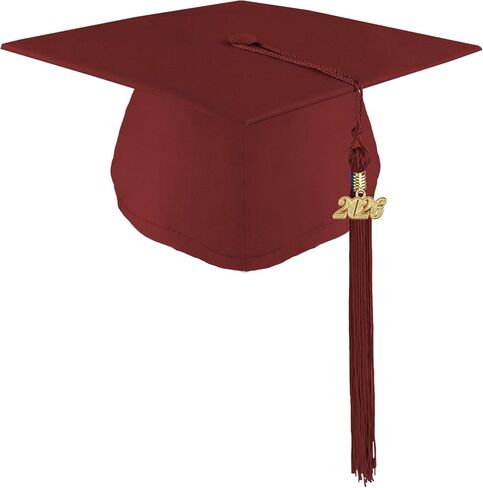 Unisex Adult Matte Graduation Cap with Tassel Adjustable Graduation Hat for High School College and Bachelor in Saudi Arabia