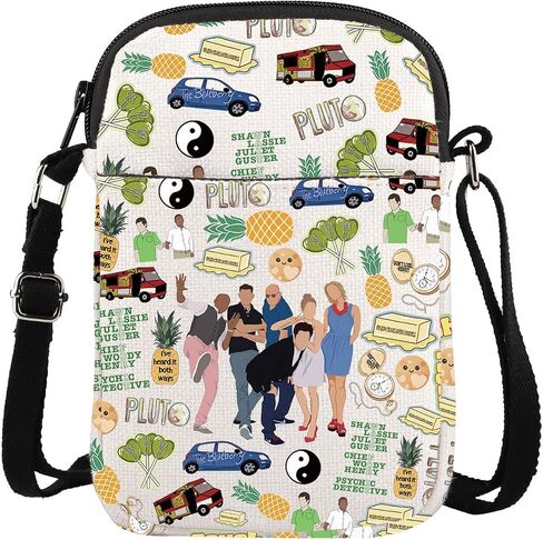 ENSIANTH Movie Fan Crossbody Bag Pineapple -Comedy TV Show Inspired - Psychos Lover - I've Heard it Both Ways Gift in Kuwait