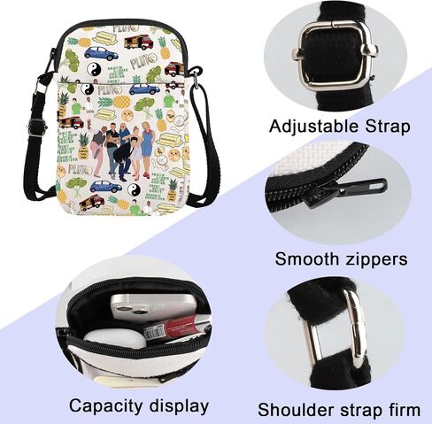 ENSIANTH Movie Fan Crossbody Bag Pineapple -Comedy TV Show Inspired - Psychos Lover - I've Heard it Both Ways Gift in Kuwait