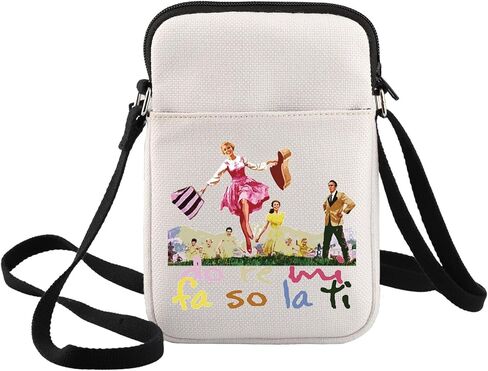 BWWKTOP الصوت الموسيقية Crossbody محفظة فون تراب هدية دو ري مي فا سو لا تي مسرح حقيبة ساعي الدراما الموسيقية البضائع in Kuwait