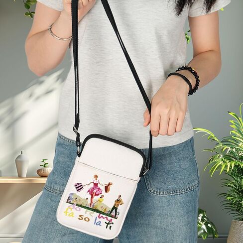 BWWKTOP الصوت الموسيقية Crossbody محفظة فون تراب هدية دو ري مي فا سو لا تي مسرح حقيبة ساعي الدراما الموسيقية البضائع in Kuwait