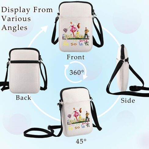 BWWKTOP الصوت الموسيقية Crossbody محفظة فون تراب هدية دو ري مي فا سو لا تي مسرح حقيبة ساعي الدراما الموسيقية البضائع in Kuwait