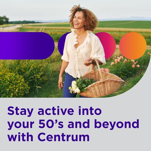 Centrum Minis Silver Women's Multivitamin for Women 50 Plus, Multimineral Supplement with Vitamin D3, B Vitamins, Non-GMO Ingredients, Supports Memory and Cognition in Older Adults - 280 Ct in Kuwait