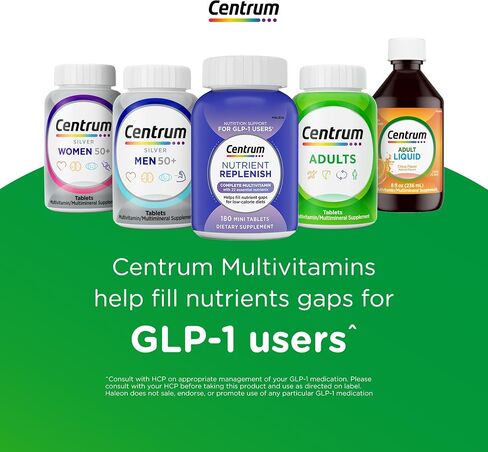 Centrum Minis Silver Women's Multivitamin for Women 50 Plus, Multimineral Supplement with Vitamin D3, B Vitamins, Non-GMO Ingredients, Supports Memory and Cognition in Older Adults - 280 Ct in Kuwait