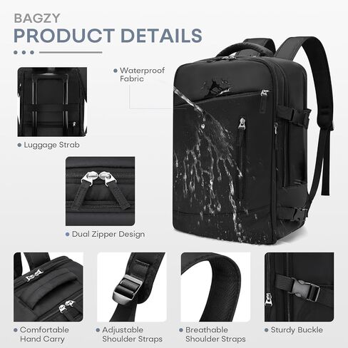 40x30x15cm Personal Item Bag Underseat Travel Backpack 17x13x9 Inches Underseat Personal Item Bag Carry on Luggage with Shoe Compartment Flight Approved for College Weekender Men Women Black in Saudi Arabia