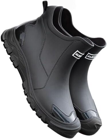 Men's and Women's Fashion Rain Boots, Non-slip Wear-resistant Waterproof Rain Shoes for Outdoor Work Fishing Travel in Saudi Arabia