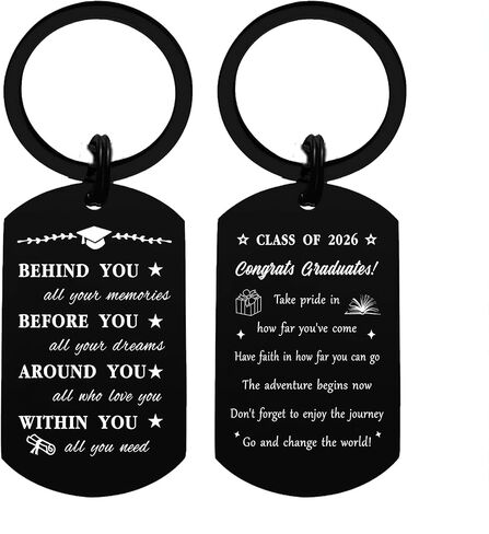 Graduation Gifts for Him High School College PHD, Class of 2026 Keychain for Men Male Middle School in Saudi Arabia