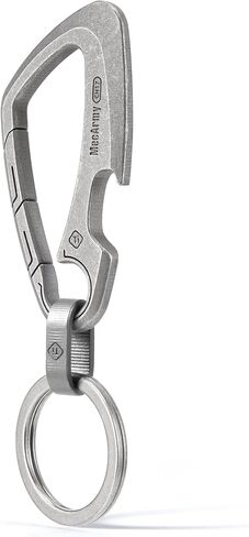 MecArmy CH17 Titanium Carabiner Keychain Quick Release Key Clip with Bottle Opener, EDC Keychain for Men, Work & Outdoor Use in Saudi Arabia
