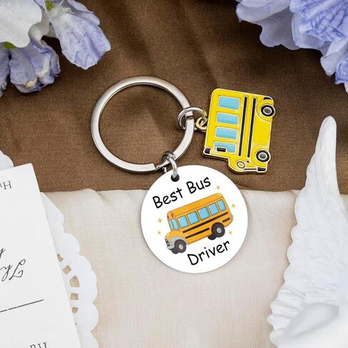 Bus Driver Essentials Buses Drivers Appreciation Gifts Best Bus Driver Gifts Keychain Thank You School Bus Drivers Gift for Men Buses Aide Birthday Thanksgiving Christmas Retirement Gift Ideas Keyring in Saudi Arabia