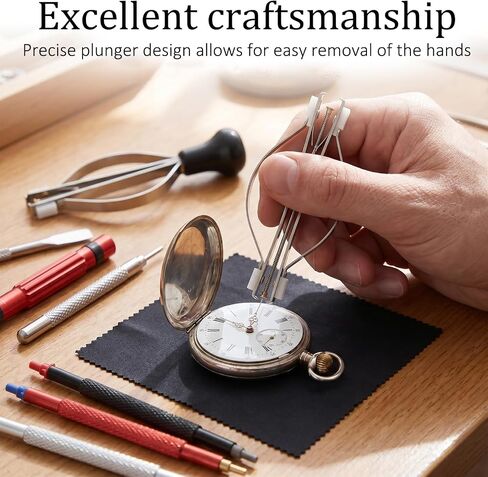 7 Pcs Stainless Steel Watch Hand Removal Setting Tool Kit | Professional Wristwatch Repair Kit with Pressers Levers for Watchmakers and DIY Hobbyists at Home or on The Go in Saudi Arabia