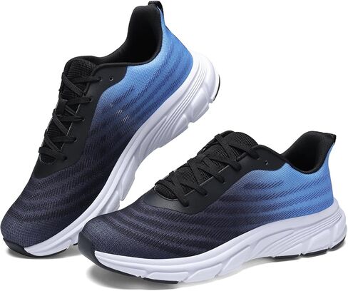 Mens Running Shoes Men Casual Breathable Non Slip Walking Shoes Comfortable Mesh Tennis Sneakers for Gym Workout Training in Kuwait