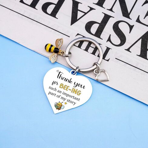 Teacher Appreciation Gifts Teachers Gifts for Women Cute Bee Keychains Thank You Keychain for Teachers Valentines Day Best Teacher Gift Teacher Birthday Christmas Gift in Saudi Arabia