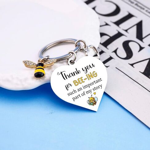 Teacher Appreciation Gifts Teachers Gifts for Women Cute Bee Keychains Thank You Keychain for Teachers Valentines Day Best Teacher Gift Teacher Birthday Christmas Gift in Saudi Arabia