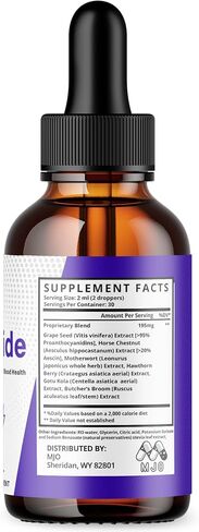 Glycotide Drops, Official Glycotide Blood Support Drops with All Natural Ingredients, Advanced Formula Glicotide Blood Health & Overall Wellness Supplement with Maximum Strength Vitamins (30 Servings) in Saudi Arabia